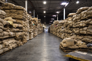 Green Coffee warehouse Indonesia with export-ready stock