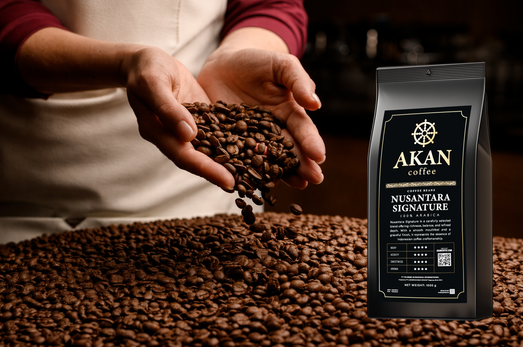 Premium Roasted Coffee Beans from Indonesia by AKAN Coffee Indonesian Roasted Coffee Beans by AKAN Coffee