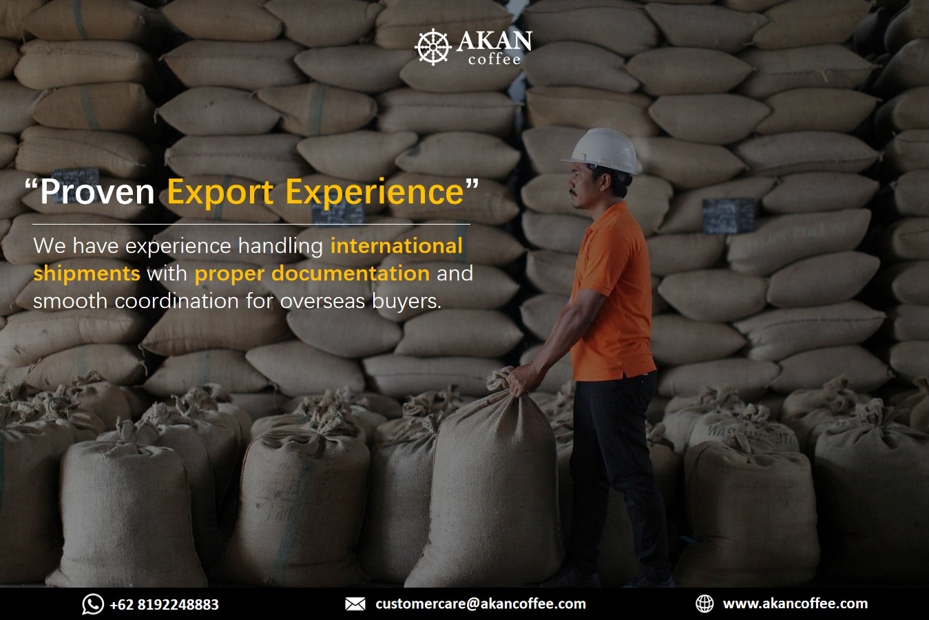 indonesian green coffee beans export container loading shipment