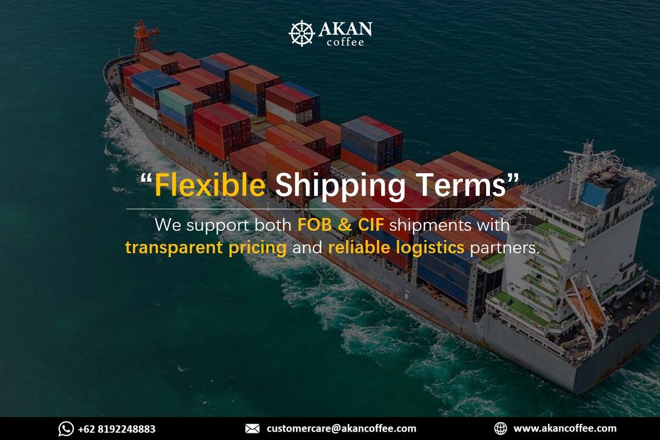 coffee export shipping container logistics indonesia sea freight